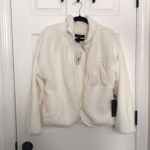 Faux Shearling Zip up Jacket